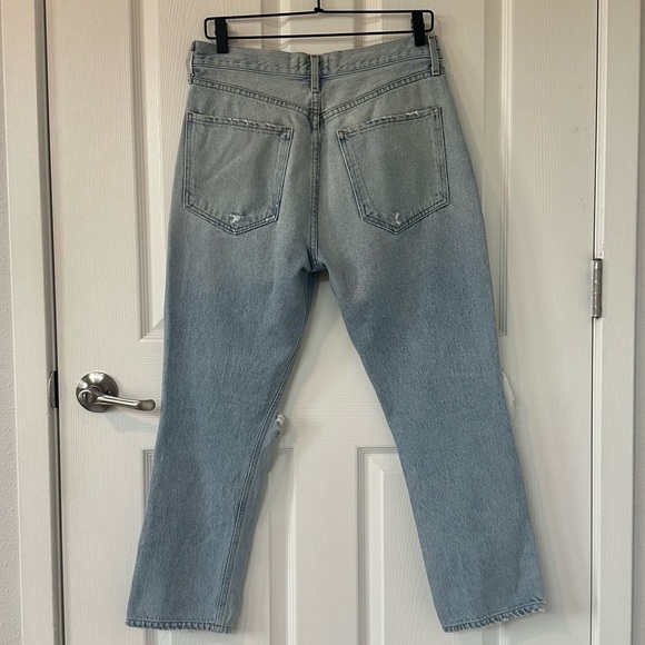 Agolde Riley High Rise Straight Leg Crop Jeans Size 29 - Picture 7 of 12
